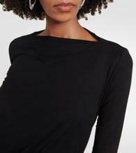 Rick Owens Lilies draped jersey midi dress