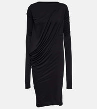 Rick Owens Lilies draped jersey midi dress