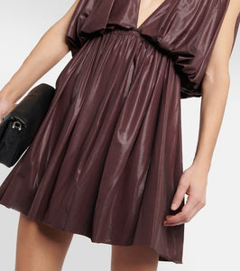 Rick Owens Lilies pleated jersey minidress