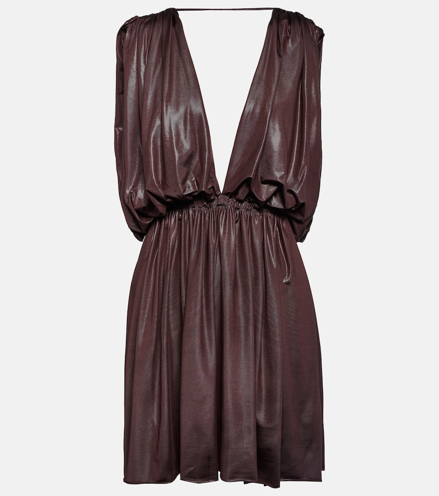 Rick Owens Lilies pleated jersey minidress. Rick Owens Lilies 褶皱针织迷你连衣裙