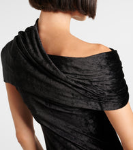 Rick Owens Lola asymmetric velvet gown