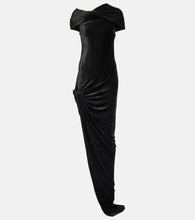 Rick Owens Lola asymmetric velvet gown. Rick Owens Lola 不对称天鹅绒礼服