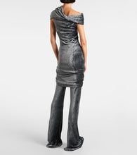 Rick Owens Lola draped velvet minidress