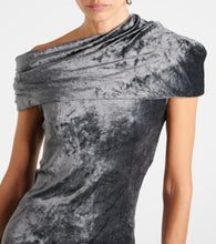 Rick Owens Lola draped velvet minidress