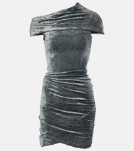 Rick Owens Lola draped velvet minidress