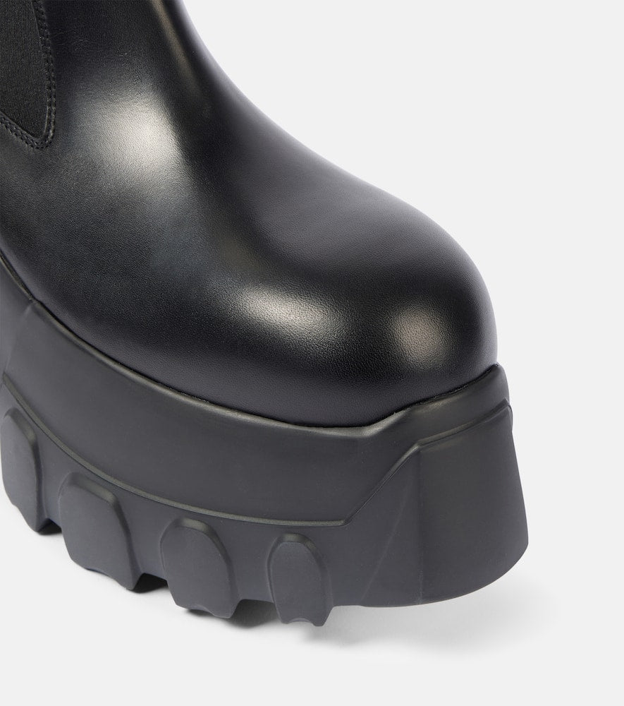 Rick Owens Mega Bumper Beatle leather Chelsea boots