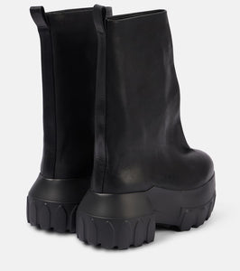 Rick Owens Mega Tractor leather ankle boots