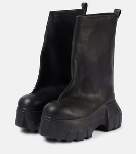 Rick Owens Mega Tractor leather ankle boots