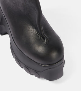 Rick Owens Mega Tractor leather ankle boots
