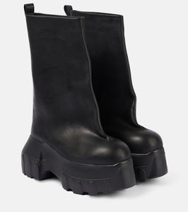 Rick Owens Mega Tractor leather ankle boots