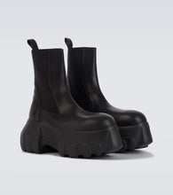 Rick Owens Mega Tractor leather biker boots