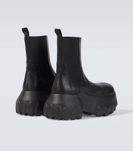 Rick Owens Mega Tractor leather biker boots