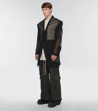 Rick Owens Mesh-trimmed jacket