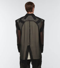 Rick Owens Mesh-trimmed jacket