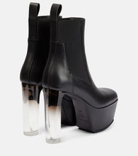 Rick Owens Minimal Grill Beatle leather ankle boots
