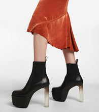 Rick Owens Minimal Grill Beatle leather ankle boots