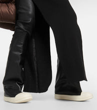 Rick Owens Oblique leather over-the-knee boots