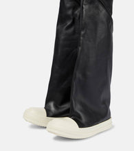 Rick Owens Oblique leather over-the-knee boots