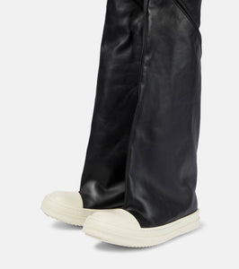 Rick Owens Oblique leather over-the-knee boots