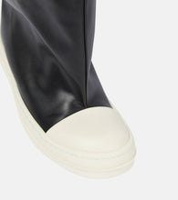 Rick Owens Oblique leather over-the-knee boots