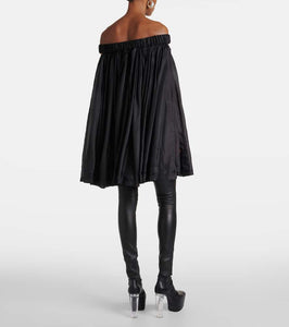 Rick Owens Off-shoulder silk kaftan