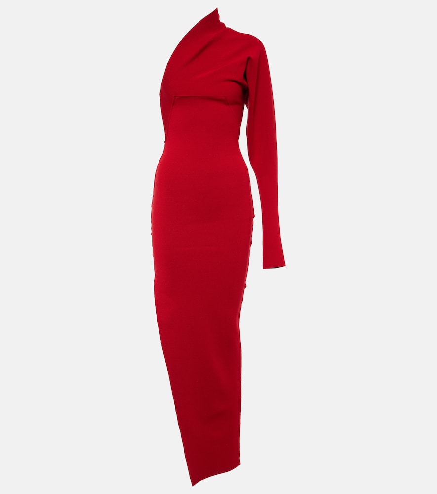 Rick Owens One-shoulder asymmetric maxi dress. Rick Owens 单肩不对称长款连衣裙