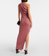 Rick Owens One-shoulder jersey maxi dress