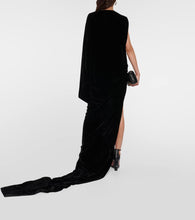 Rick Owens One-shoulder velvet gown