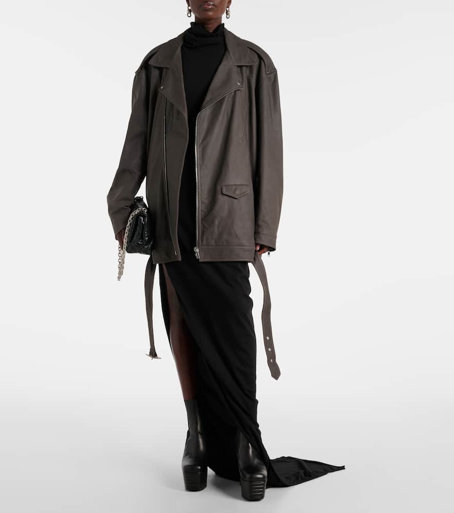 Rick Owens Oversized leather jacket