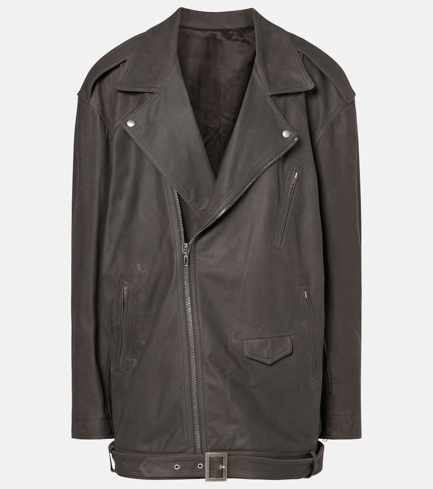 Rick Owens Oversized leather jacket