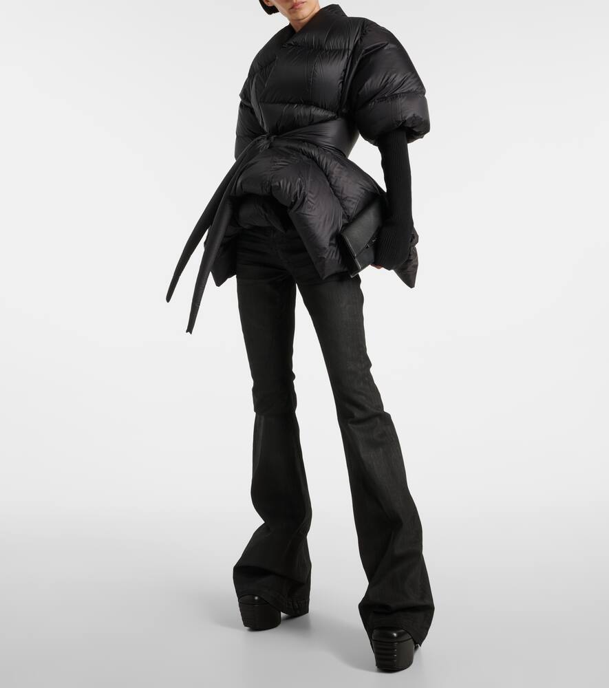 Rick Owens Porterville Beatle Banana leather ankle boots