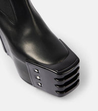 Rick Owens Porterville leather wedge chelsea boots