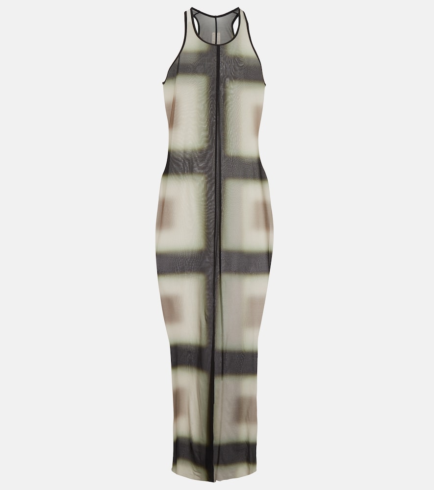 Rick Owens Printed sheer midi dress. Rick Owens 印花薄纱中长连衣裙