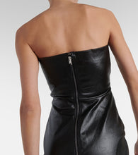 Rick Owens Prong cutout coated denim gown
