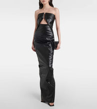 Rick Owens Prong cutout cotton-blend cocktail dress