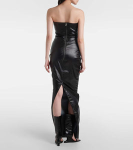 Rick Owens Prong cutout cotton-blend cocktail dress