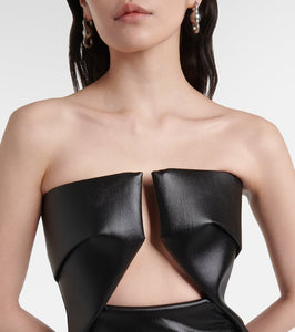 Rick Owens Prong cutout cotton-blend cocktail dress