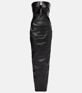 Rick Owens Prong cutout cotton-blend cocktail dress