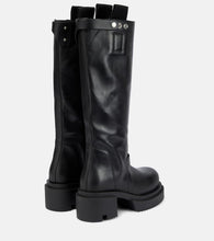 Rick Owens Pull On leather knee-high boots