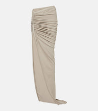 Rick Owens Ruched cotton jersey maxi skirt - Rick Owens 褶皱棉质针织长裙