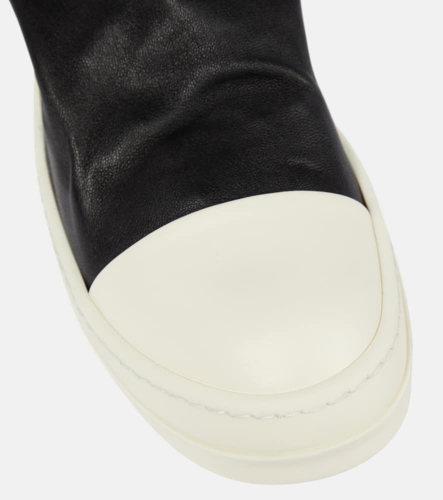 Rick Owens Stocking over-the-knee leather boots