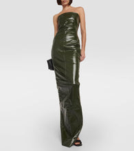 Rick Owens Strapless denim gown
