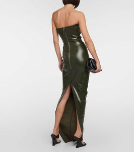 Rick Owens Strapless denim gown