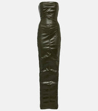 Rick Owens Strapless denim gown