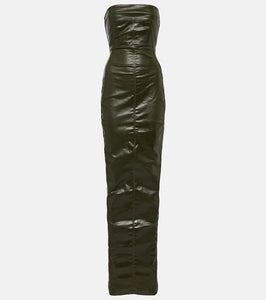 Rick Owens Strapless denim gown