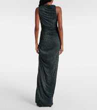 Rick Owens Svita printed ruched jersey gown