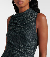Rick Owens Svita printed ruched jersey gown