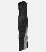 Rick Owens Svita printed ruched jersey gown
