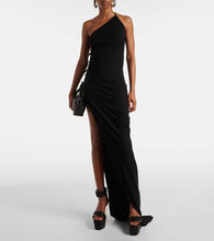 Rick Owens Taco one-shoulder cotton maxi dress