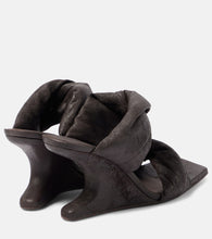 Rick Owens Twisted Cantilever 80 leather mules